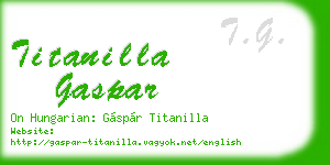 titanilla gaspar business card