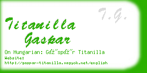 titanilla gaspar business card